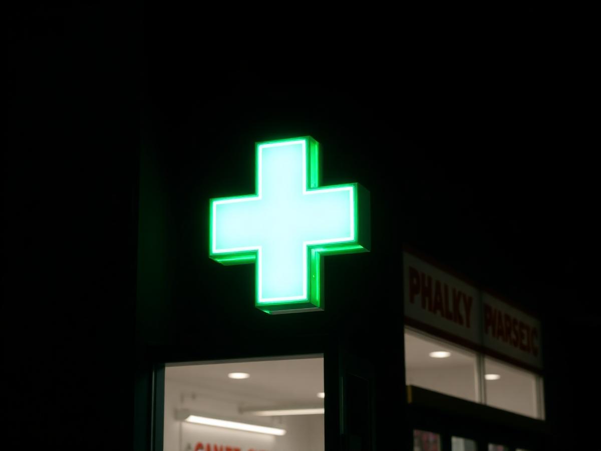 Cruz LED de farmacia